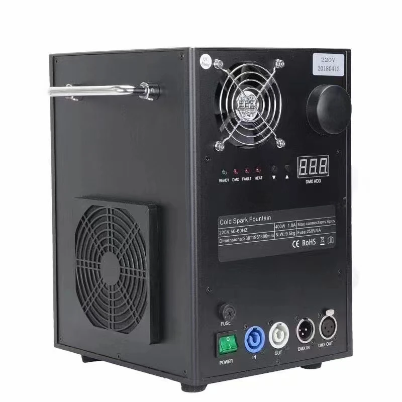 

6 pieces Professional New remote control 750w Wedding Stage Firework Fountain Pyrotechnics Equipment Cold Fireworks Machine