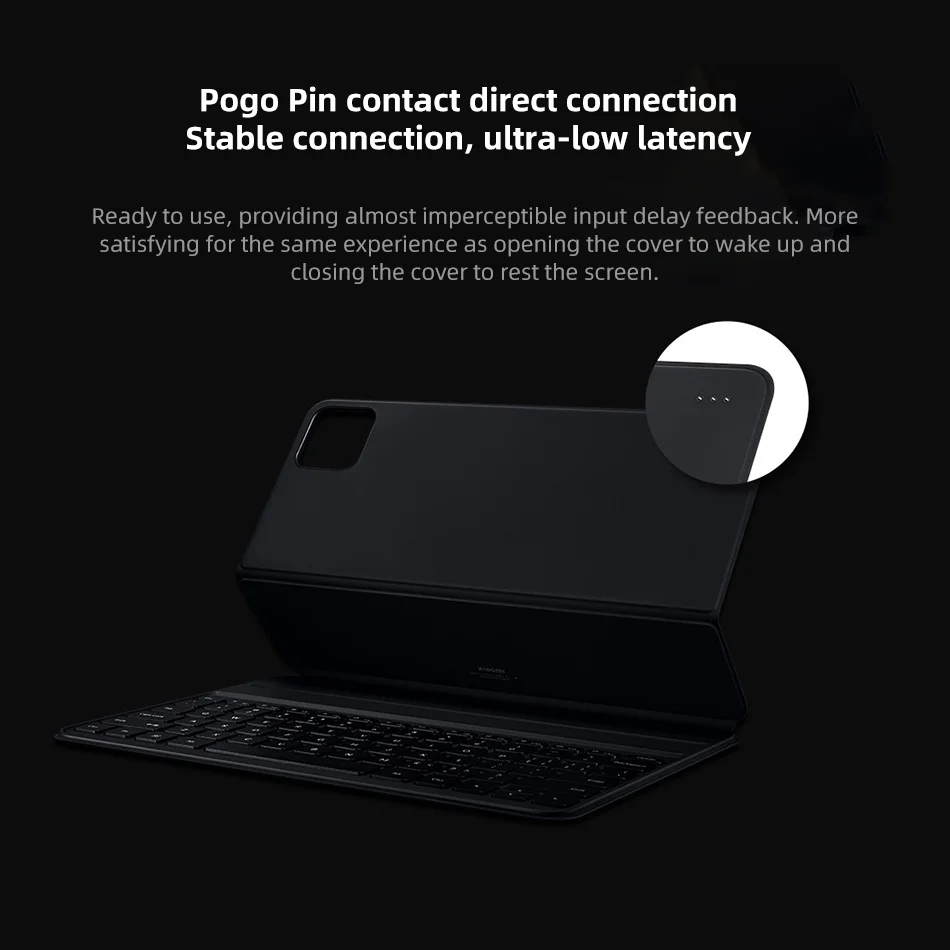 Xiaomi Pad 6S Pro 12.4 Keyboard Case Pogo Pin Contact Magnetic Flip Case For 12.4