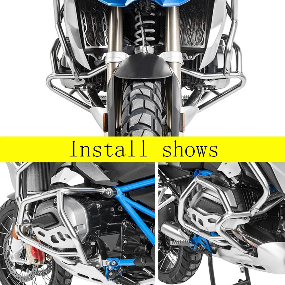 BMW R1250GS R 1250 GS 1250 2018-21용 R1250GS 모터사이클 엔진 가드 탱크 크래시 바 상부 하부 페어링 프레임 보호 범퍼