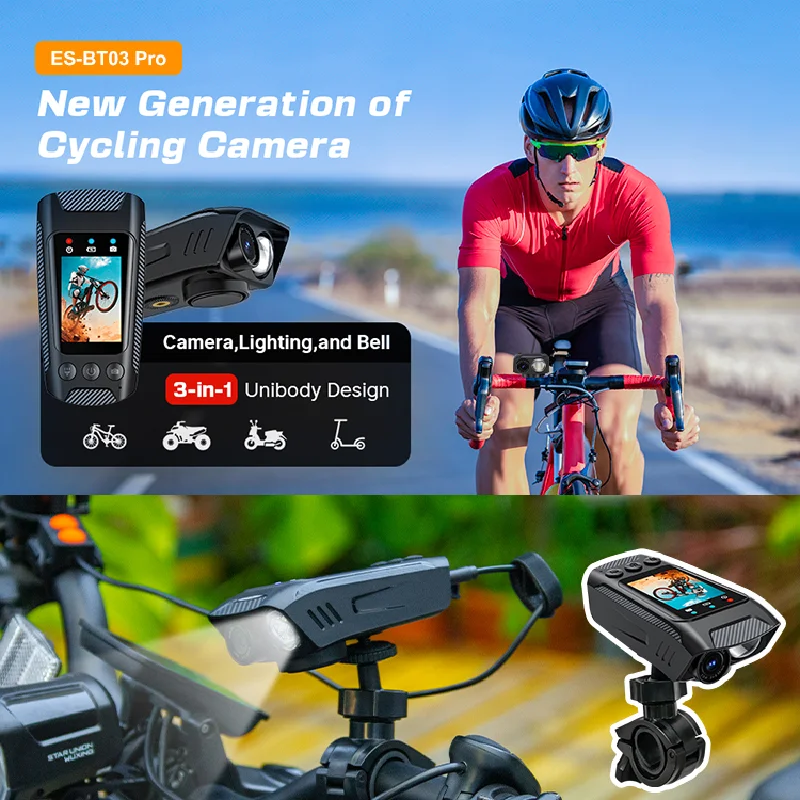 4K 60FPS Action Camera Outdoor Motorcycle Bike Helmet Camera Sports DV Video Recorder Car DVR Dash Cam for Bicycle 3