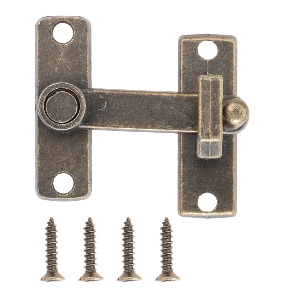 Door Latch Sliding Door Latch Door Lock Latch 1pc Sliding Door Lock Guard Latch Bolt With Screws Handle Metal Universal Window Wooden Doors Hasps Home Hardware