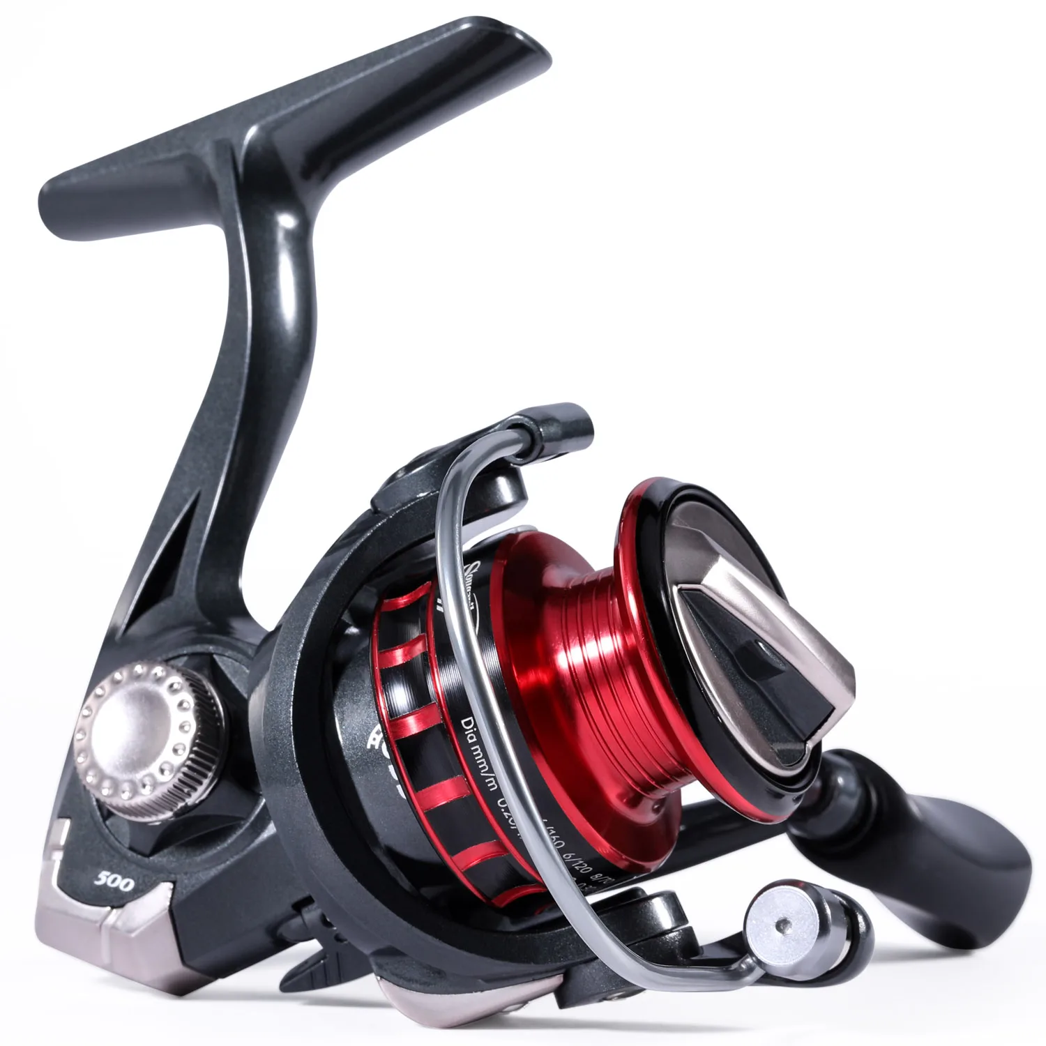 Spinning Fishing Reel Roller Wheel Coil 5.2:1 No Gap Metal Handle Ice  Winter Sea