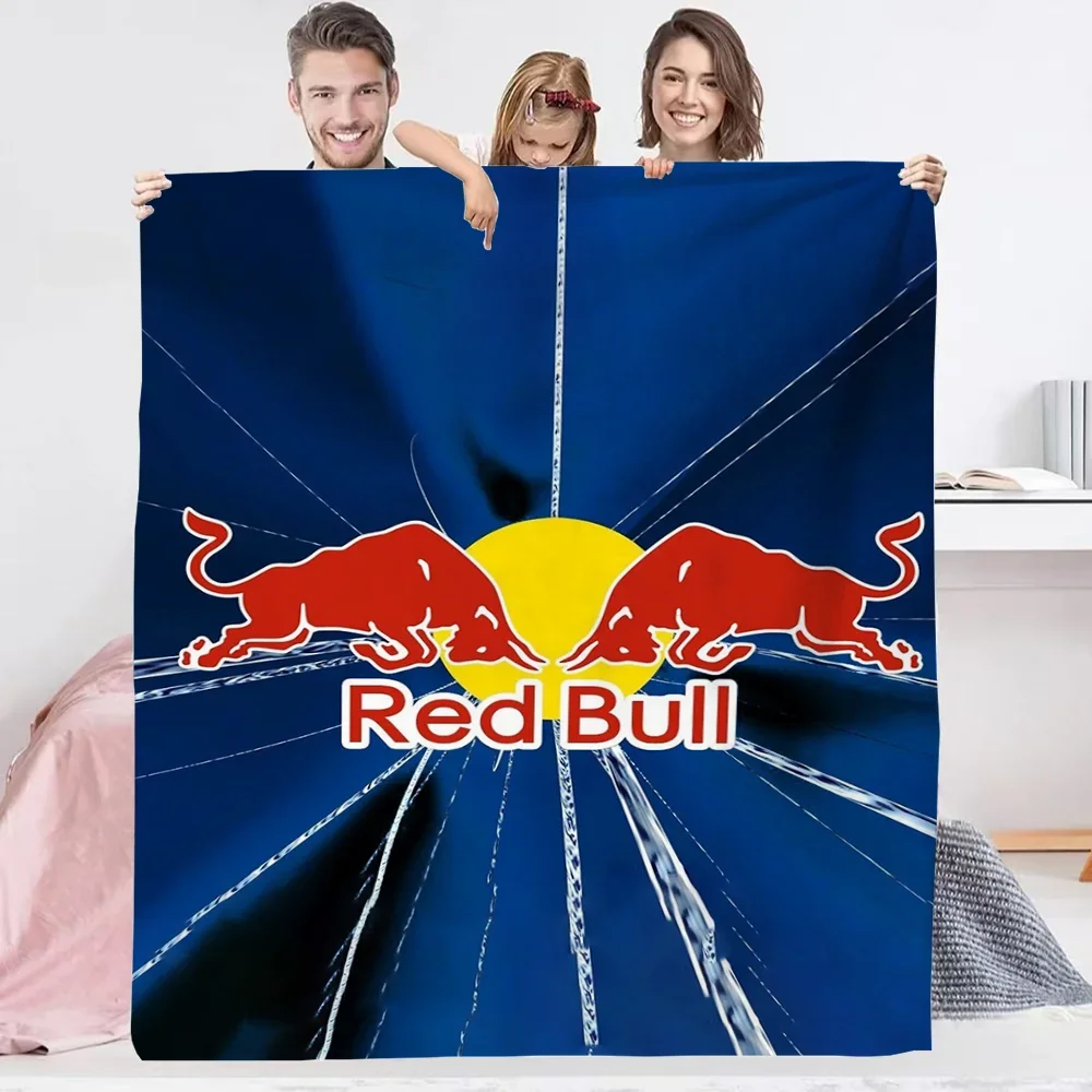 Red Bull Blanket Large Throw Blanket for Sofa Luxury Bedding Bed Blankets Sofa Decoration Fluffy Soft Blankets and Throws Nap & 2