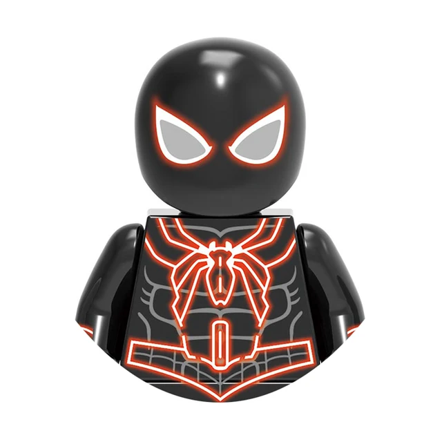 Brand DISNEY Spiderman Spider-Gwen Building Block Doctor Octopus Mysterio Miles Morales Lizard Electro Action Figure Kid Toys M-X1456