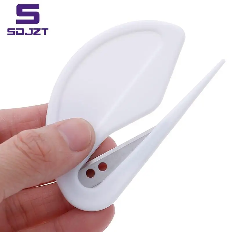 2PCS Stuks Briefopener mail opener Mini Sharp Brief Mail Envelop Opener Veiligheid Papers Bewaakt Cutter Blade Kantoor Apparatuur Plastic