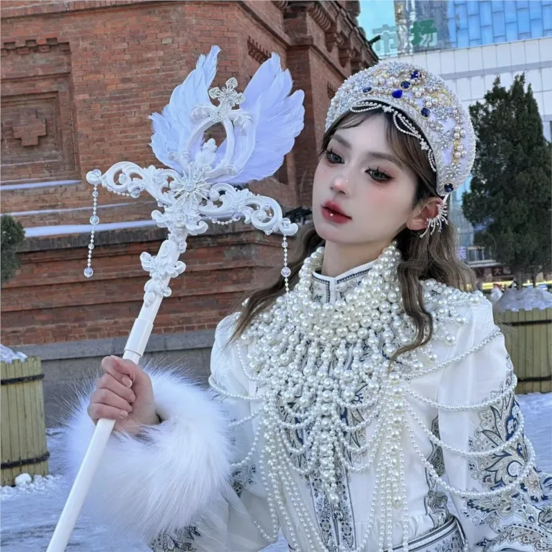 Russian Ethnic Clothes Clothing Headdress Hat Crown Exotic Trip Shoot Ornament 112 113 mm 8 tooth ball pdc cutters crown pdc core drill bits for engineering surveying russian philippines