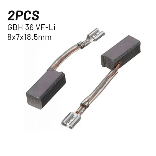 2 Spazzole A Carbone Per Trapano A Percussione Senza Fili - Ricambio GBH 36 V-LI, VF-LI, 11536 VSR - Foto 9