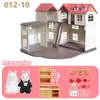 Classic House Miniature Items Forest Family Rabbit 1/12 Dollhouse Miniatures Te Game for Girls Kitchen Accessories Pretend Play 2