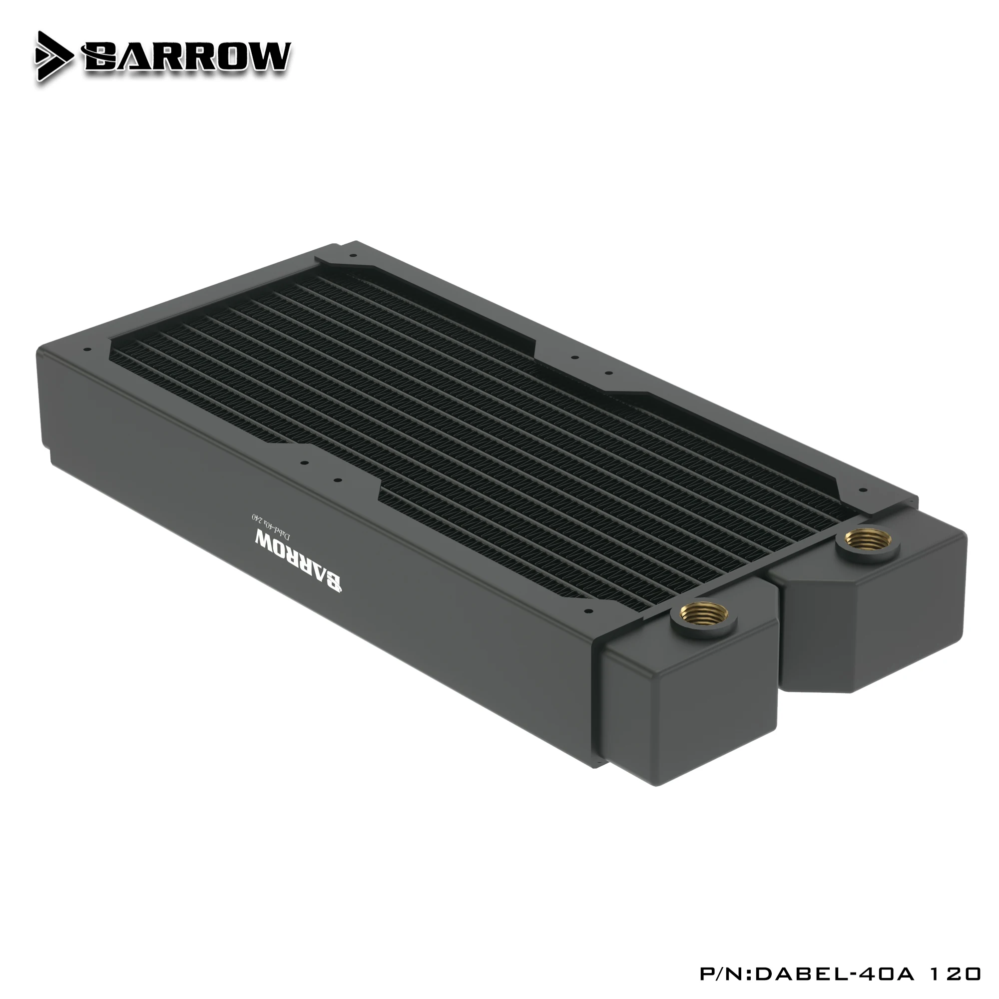 Barrow Cobre Radiador 40 mm de Espessura Adequado para Ventiladores de 120 mm Acessórios de Refrigeração de Água do pc Dabel40a 240 360 480 - Imagem 3