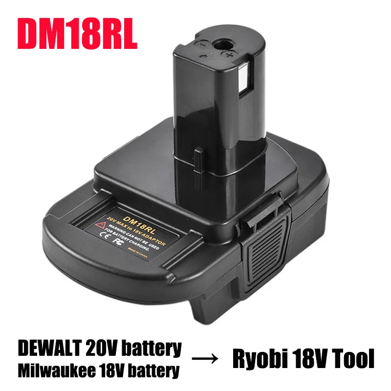 Adapter DM18RL BPS18RL MT20RNL For Makita For DeWalt For Milwaukee For Black  Decker For Porter-Cable For Stanley Li-ion Battery - AliExpress