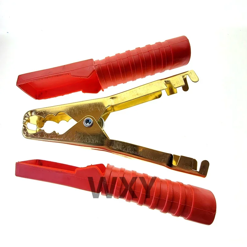 300A 138mm Insulated Heavy Duty Copper Alligator Clips Terminal Test Electrical Battery Crocodile Clamp for Jumper Cables Boost