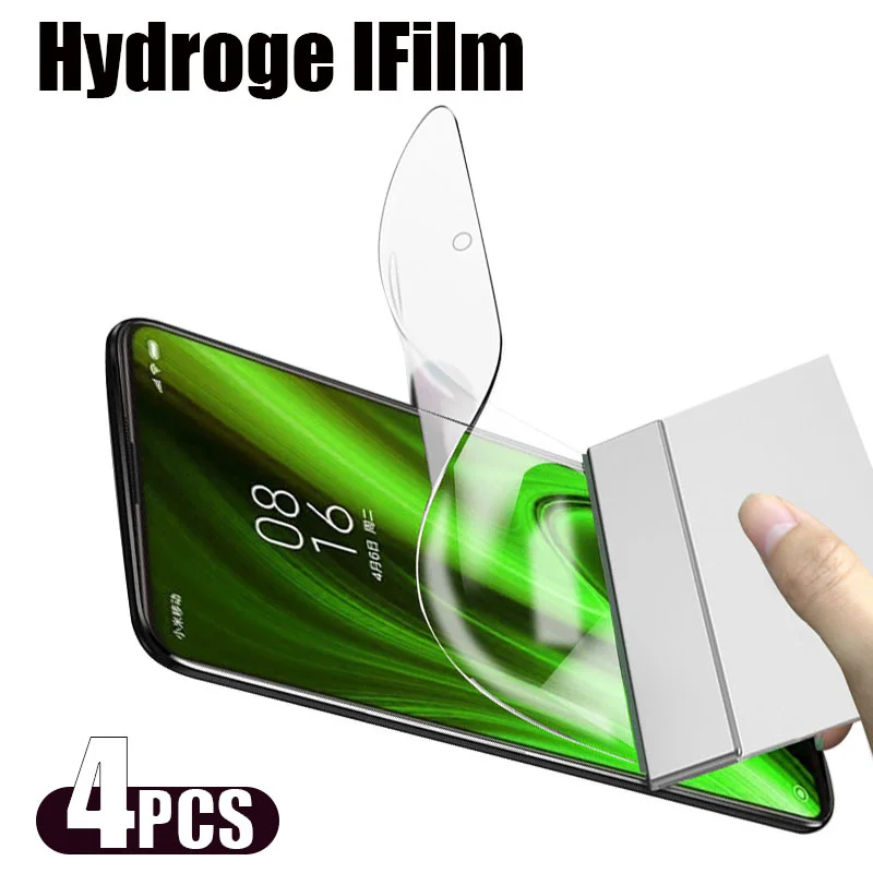 4PCSHydrogelFilmForXiaomiRedmiNote101198Pro5GScreen