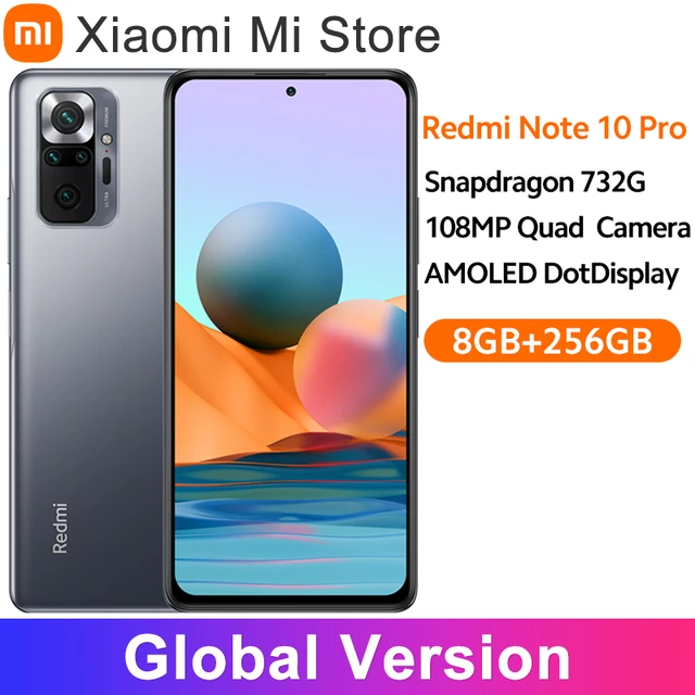 World Premiere In Stock] Global Version Xiaomi Redmi Note 10 Pro 108MP  Camera Snapdragon 732G 120Hz AMOLED Display - AliExpress