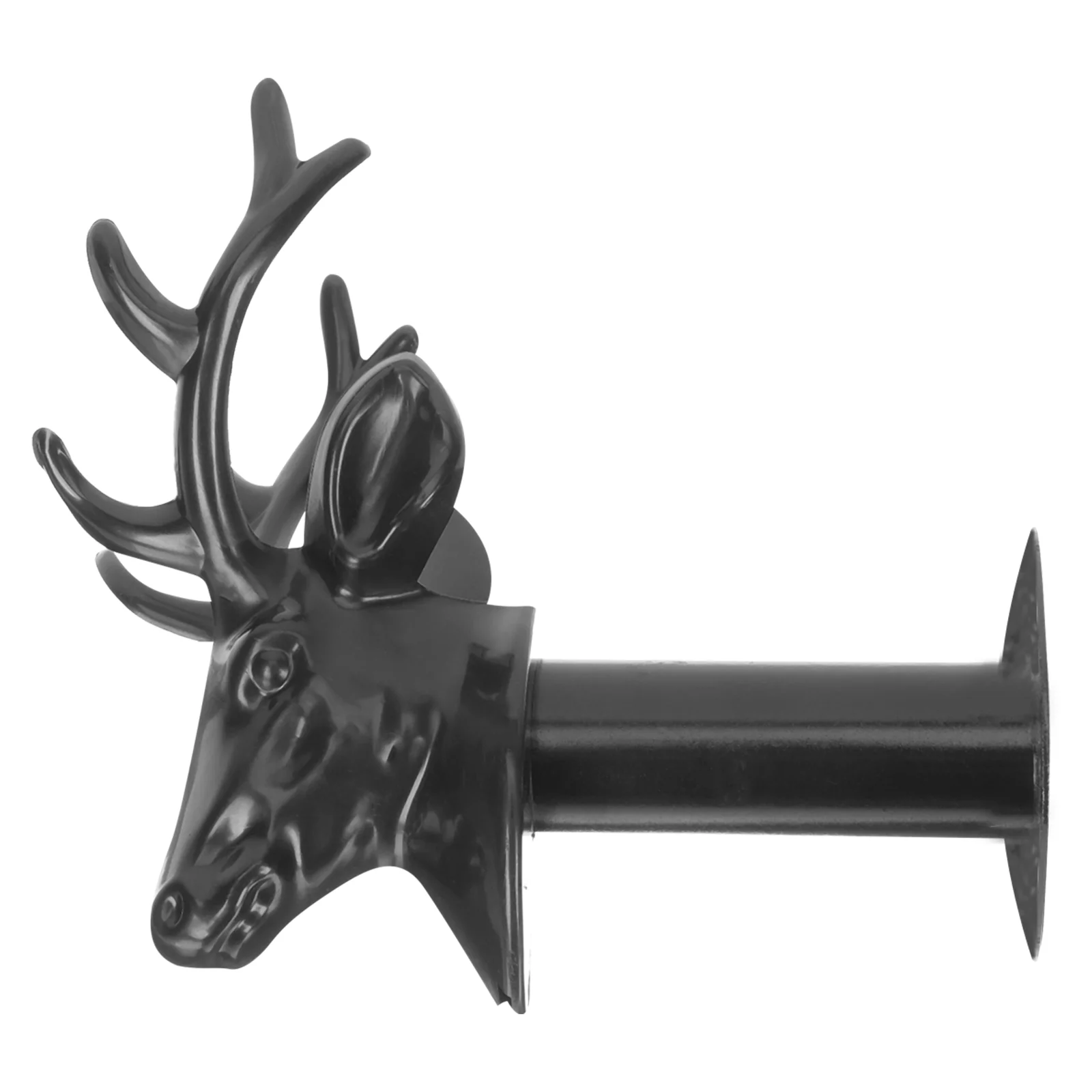 

Deer Head Straight Rod Hook Wall Mounted Shelves Plastic Hangers Antler Clothes Household