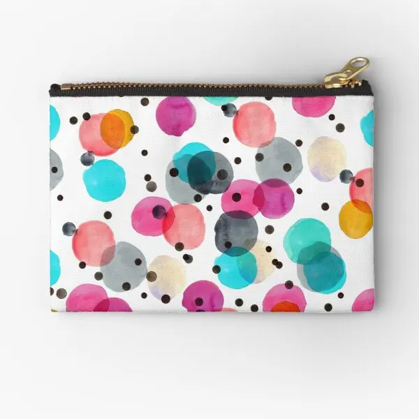 

Праздничные Чехлы в горошек на молнии, косметичка, кошелек для хранения денег, монет, нижнего белья, трусиков, карманная упаковка, маленький кошелек для женщин и мужчин