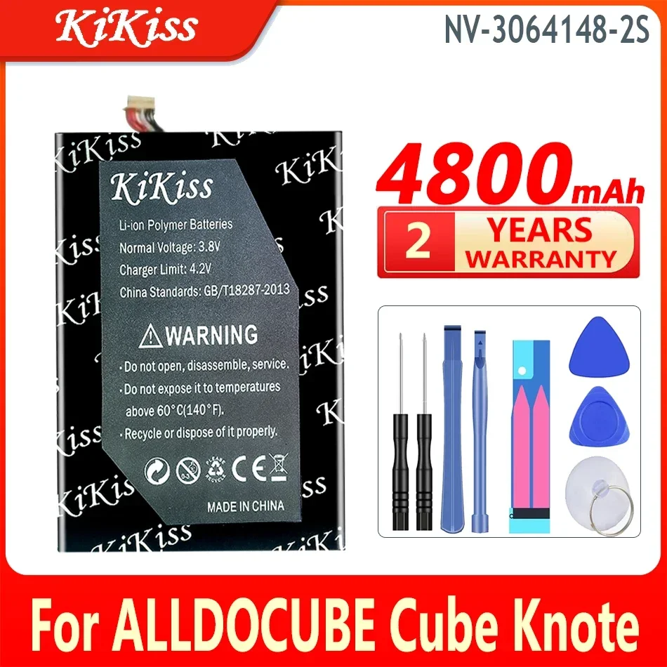 

4800mAh KiKiss Powerful Battery NV-3064148-2S For ALLDOCUBE Cube Knote & 5 Knote5 Tablet PC For Kubi New Li-Po Batteries
