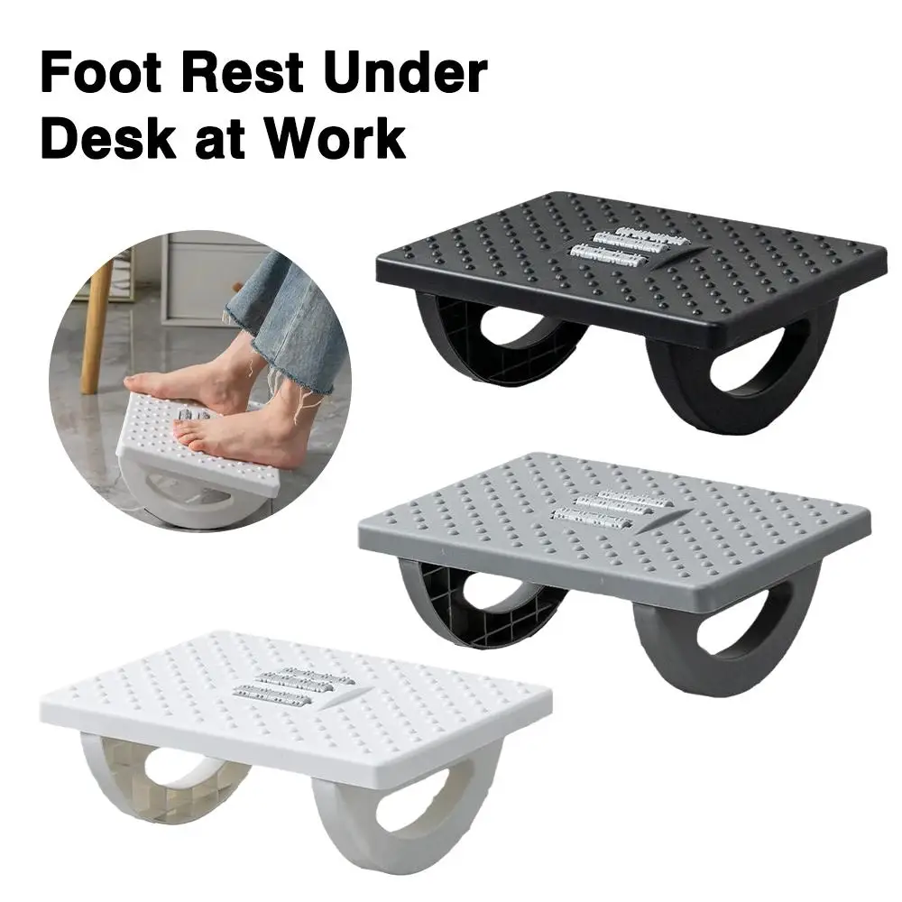 

Foot Rest Under Desk With Massage Rollers Non-slip Foot Massager Leg Rest Pain Relief Footrest For Long Work Study Office O0I0