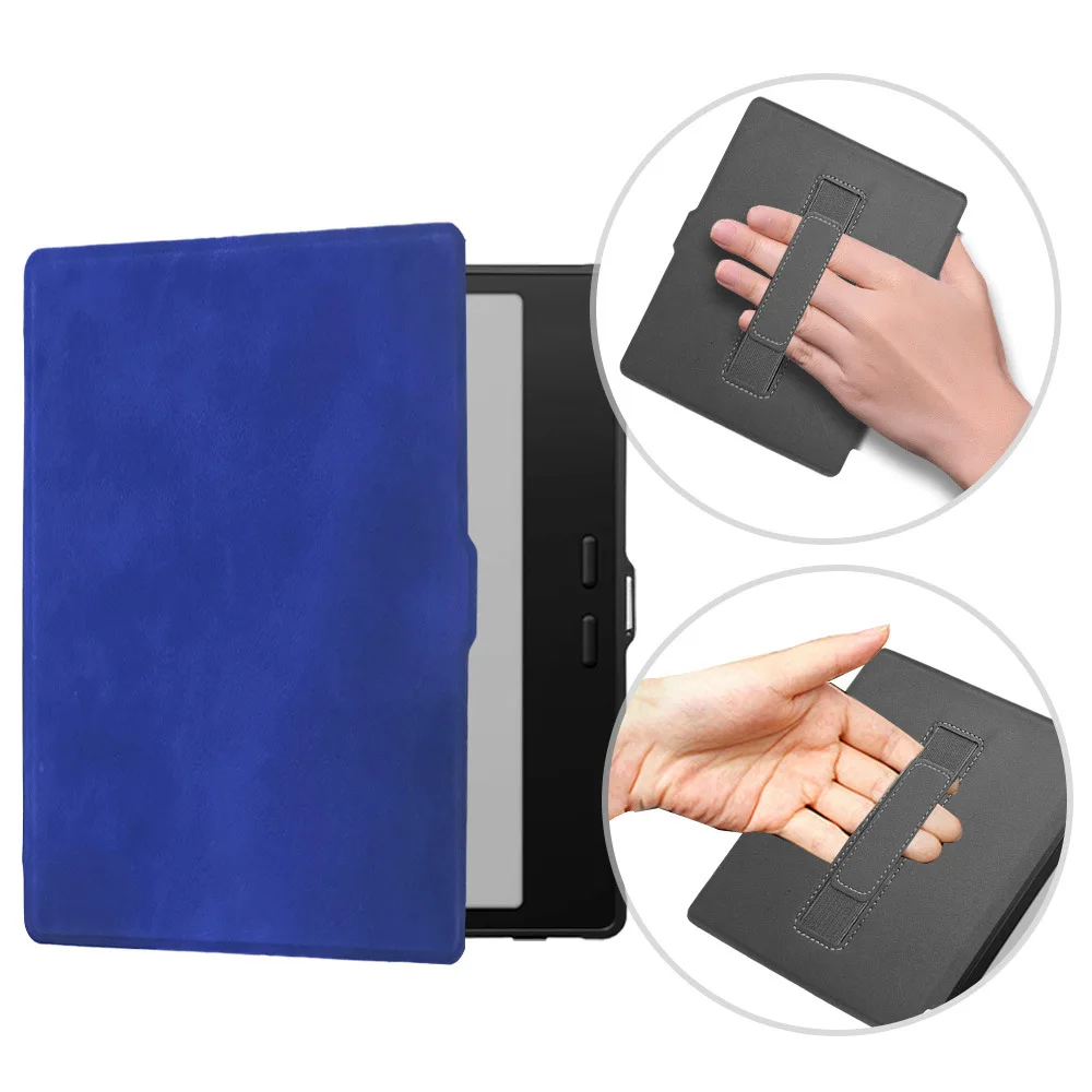 Premium PU Leather E-Reader Case with Portable Hand Strap
