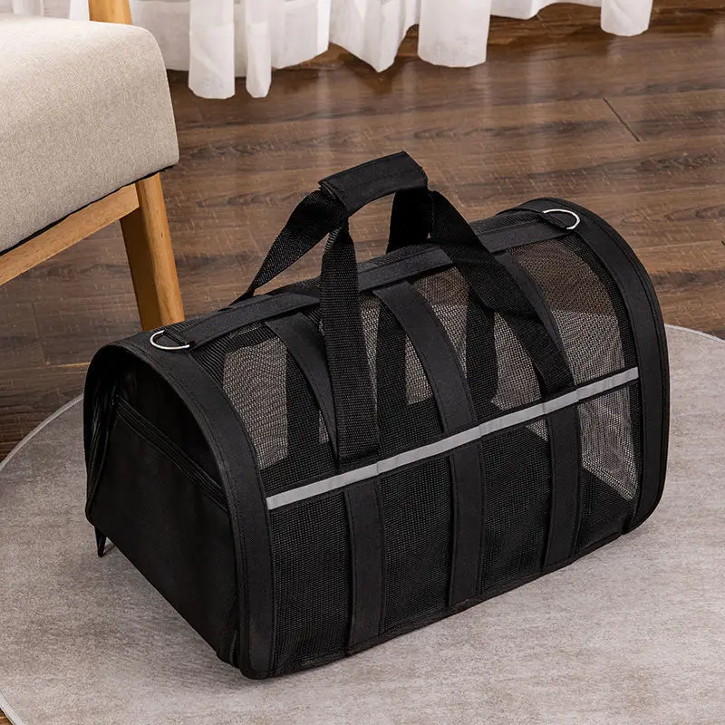 Pet Bag Pet Outing Portable Cat Dogs Handbag Summer Breathable Carrier Travel Puppy Kitten Single Shoulder Bag Pet Carrying Bag Supplie