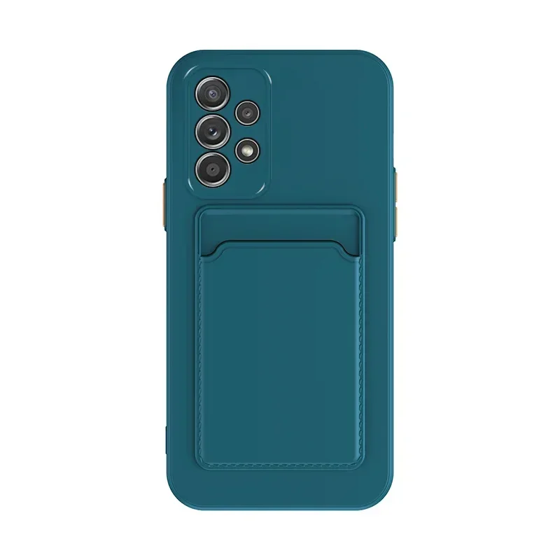 Premium Soft Silicone Card Holder Wallet Back Cover - Slot Design