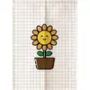 Sunflower Bedroom Shower Partition Door Curtain Office Geomantic Curtain Half Panel Curtain Doorway Hanging Curtain 4