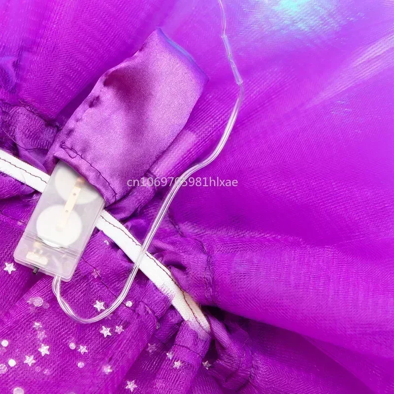 LED Glowing Light  Women Tulle star Skirt Short Tutu Mini Skirt Adult Fancy Ballet Dancewear Party Costume Ball Gown Mini skirt 6