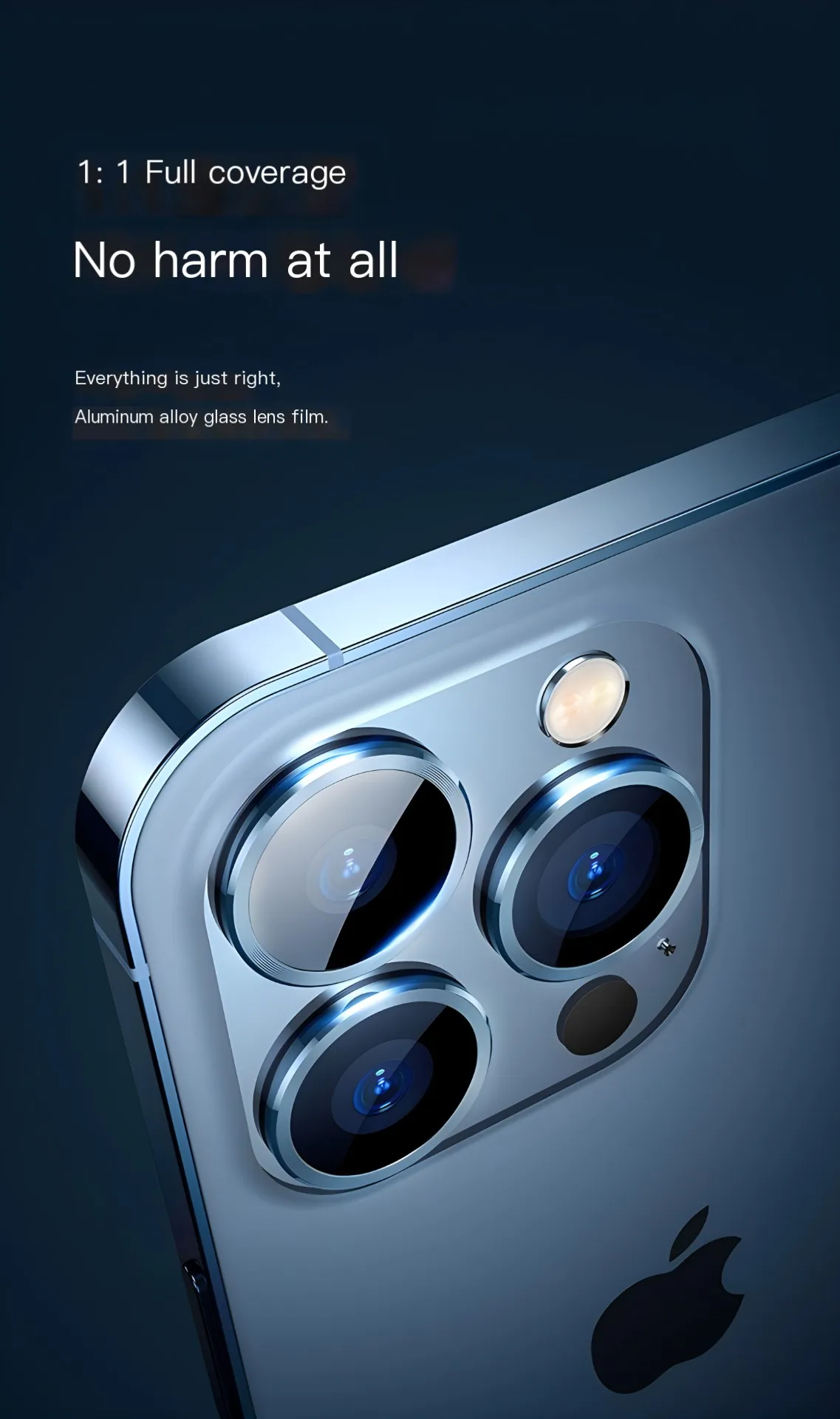 واقي الكاميرا حلقة معدنية لهاتف iPhone ، iPhone 14 Pro Max ، زجاج مقسى ، غطاء العدسة الخلفية ، iPhone 13 Pro Plus ، iPhone 15 غطاء واقي