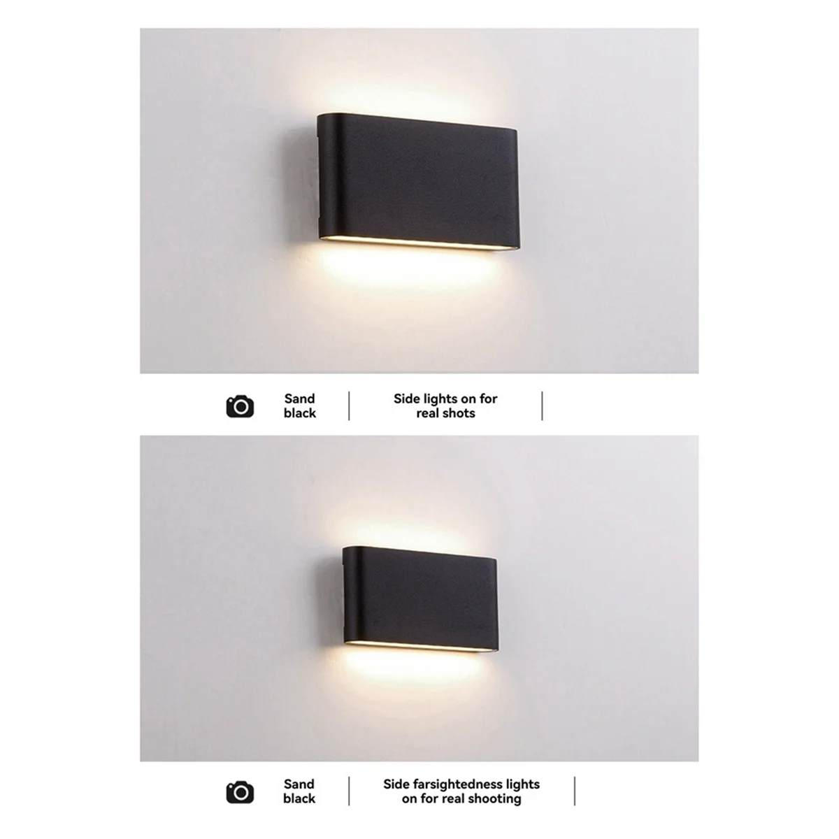 BAAU LED Outdoor Waterproof Wall Light Patio Porch Garden Light Aisle Decorative Double End Illuminated Wall