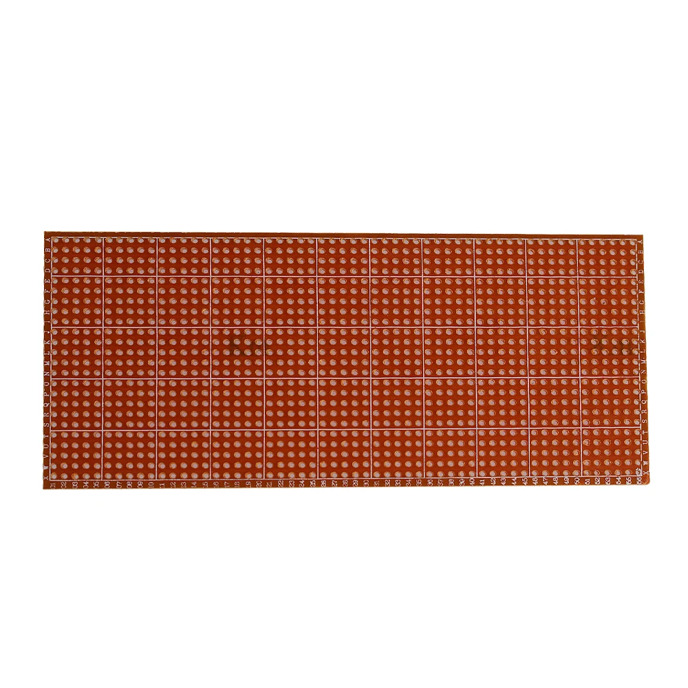 5-20PCS 범용 PCB 보드 6.5x14.5cm 스트립보드 PCB 플라틴 단면 회로 기판 Arduino용 노란색 DIY 실험 보드