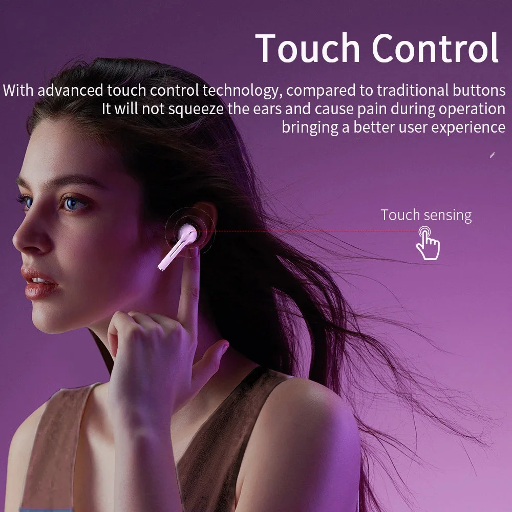 Auricolari True Wireless con Cancellazione del Rumore, Cuffie HiFi Stereo per Gaming con Microfono Auricolari TWS In-Ear Impermeabili - Image 4