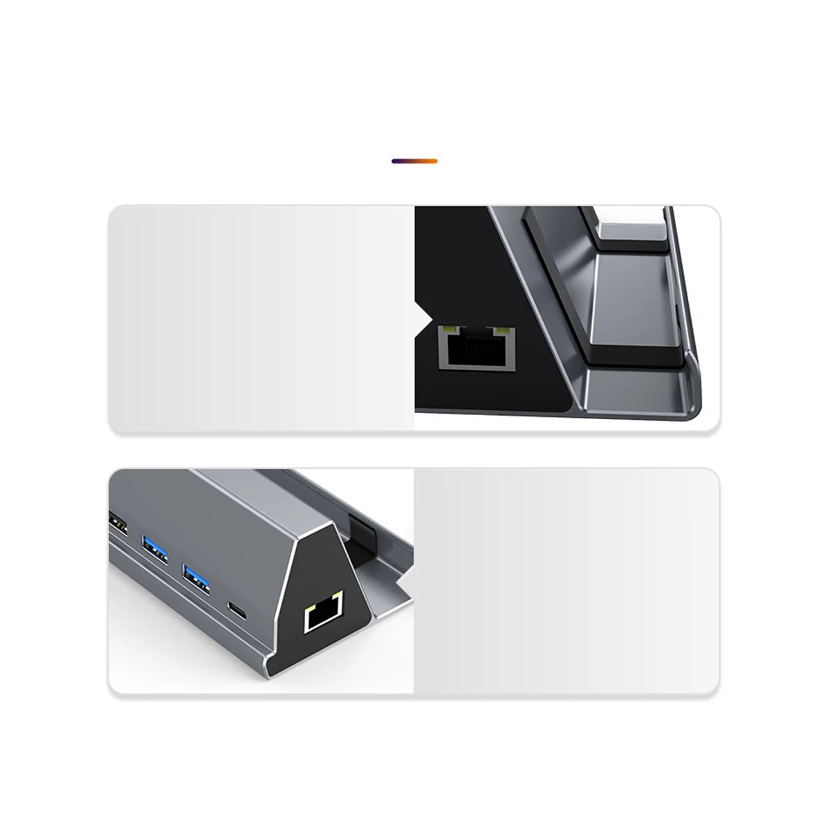 Per Steam Deck Dock Station Tv Base Stand Hub Docking Usb C A Rj45 Ethernet Hdmi Compatibile Usb3.0 Per Steamdeck