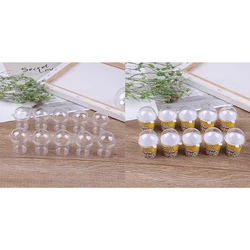 10pcs DIY Boba Charms Plastic Cups Miniature Cup with Dome Lid Doll House