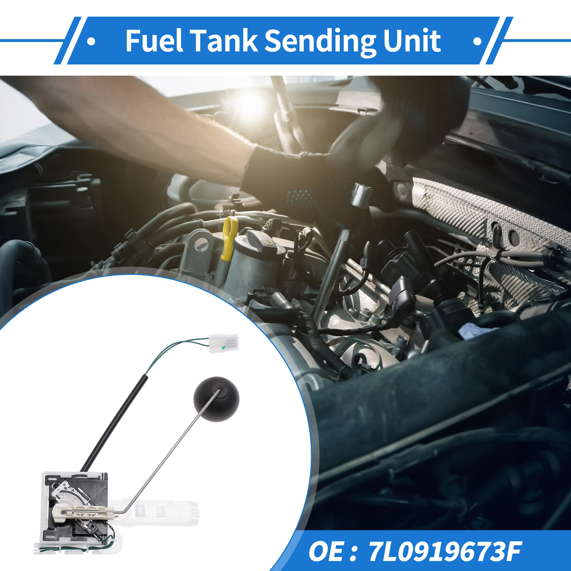 UXCELL 연료 탱크 송신 장치는 Audi A4 2008-2016 No.7L0919673F와 호환됩니다.