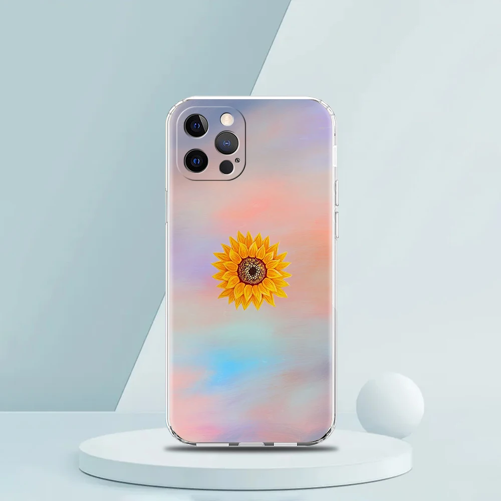 Fashion Fresh Little Daisy Flower Transparent Phone Case