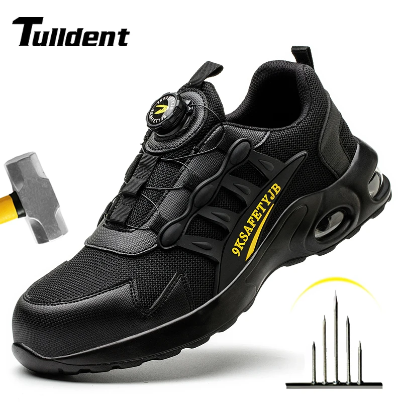 Rotary-Buckle-Work-Boots-Safety-Steel-Toe-Shoes-Men-Breathable-Safety ...