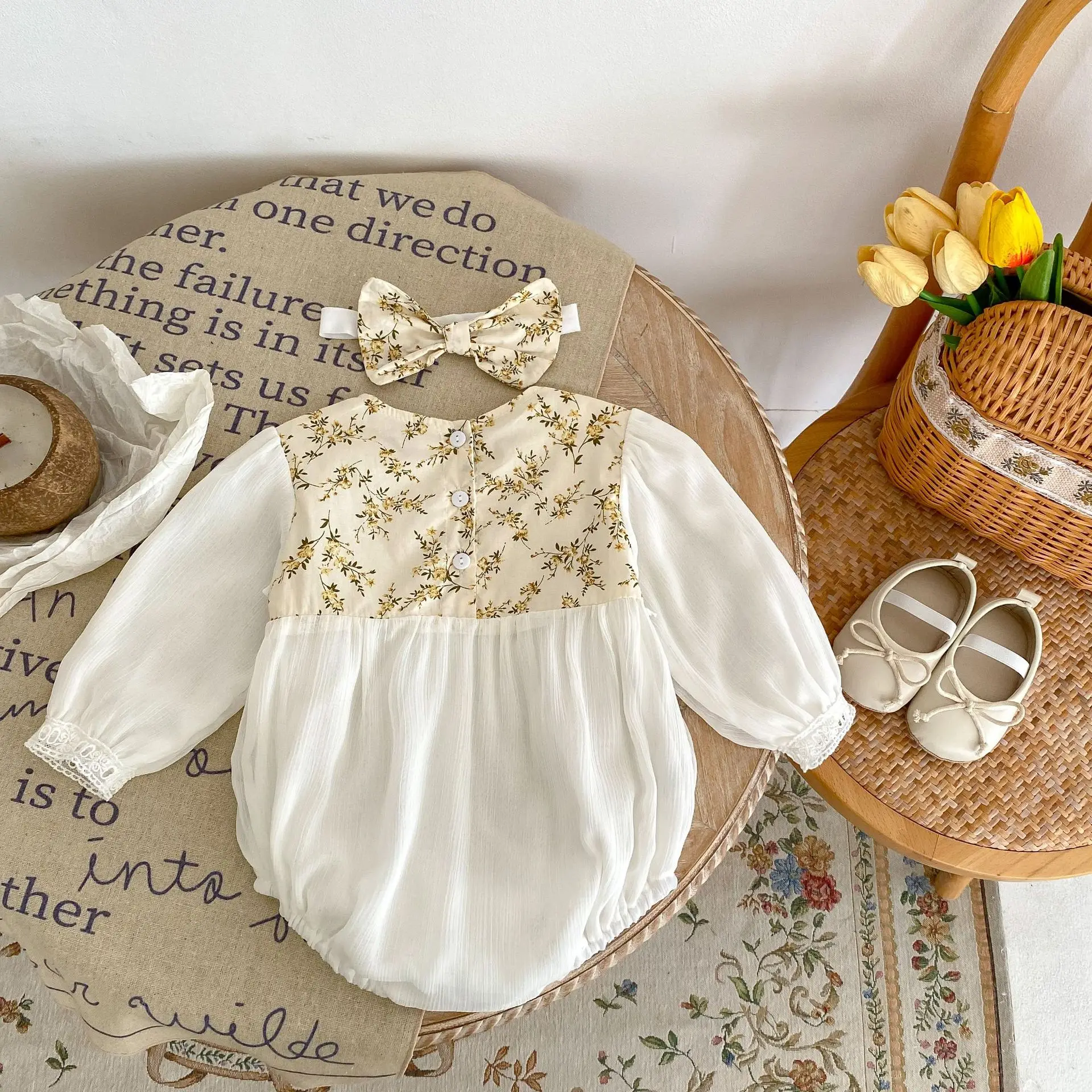 Ropa de primavera y otoño para niñas, bebés y niños: Body de manga