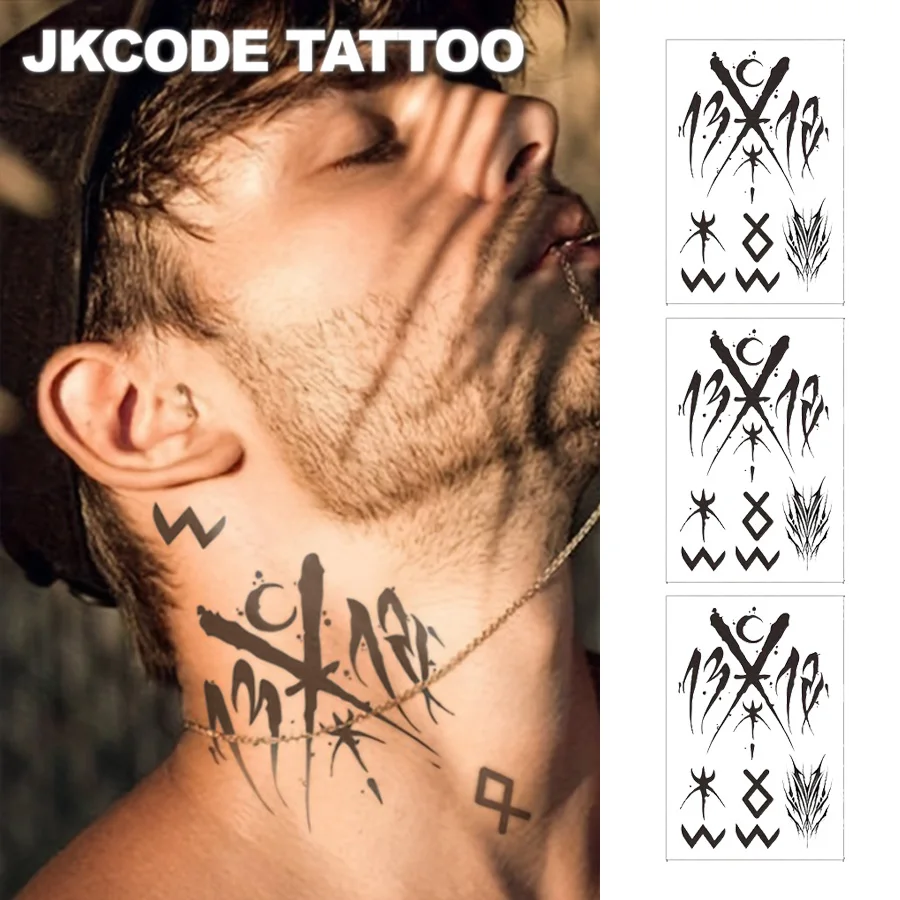 tattoo viking pescoço: A Escolha Perfeita para Quem Busca Estilo,  Durabilidade e Identidade Tribal sem Dor, image size:900x900