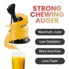 Xtra Large 5.2" Hands-Free Cold Press Masticating Slow Juicer with High-Yield Power Nutrient-Rich Juice Extractor XL Feeding 3