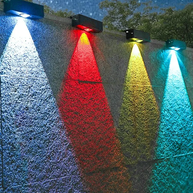 Solar Wall Lights Waterproof LED Garden Lamps 6