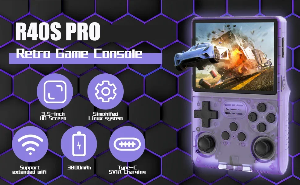 R40s Pro Retro Handheld Game Console With Ips Screen And Games_voghion.com