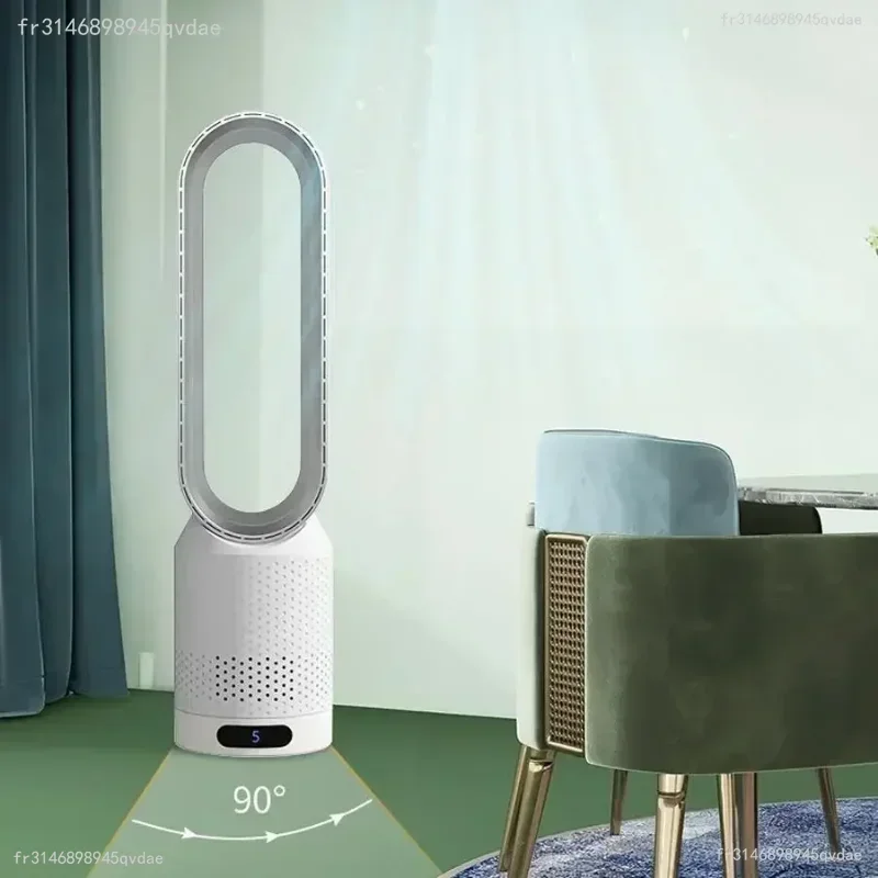2024 Air Purification Circulation Bladeless Ultra-Quiet Dormitory Desk Floor Electric Fan Tower Bladeless  Room 5
