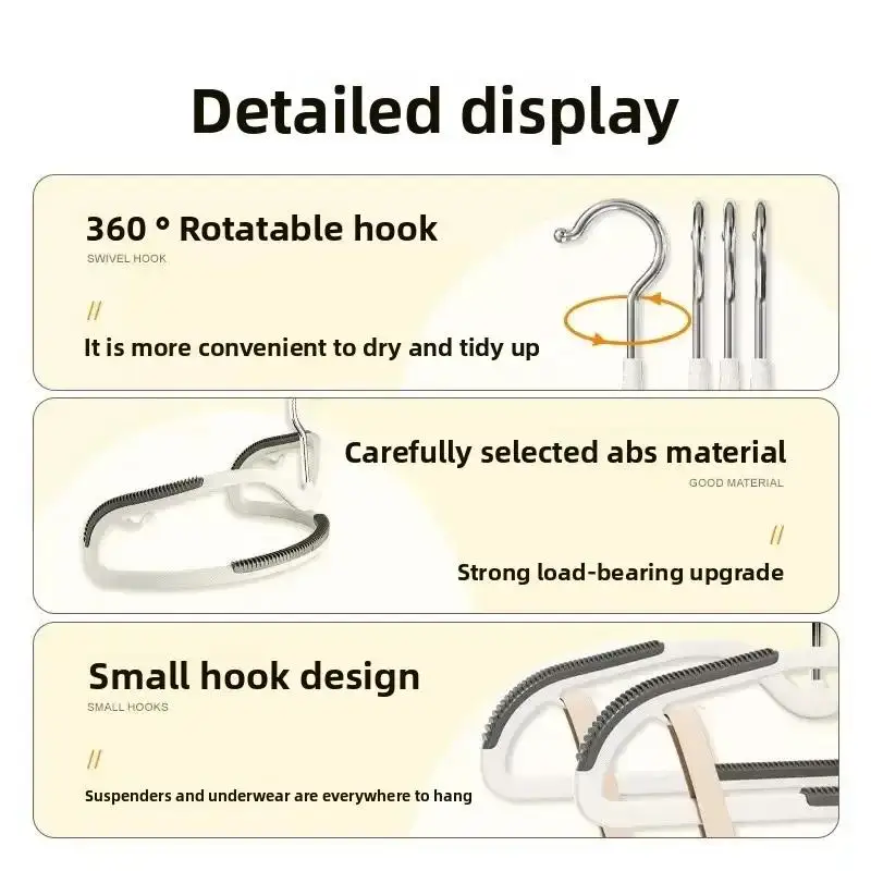 Short Neck Non Slip Plastic Hanger Image 4