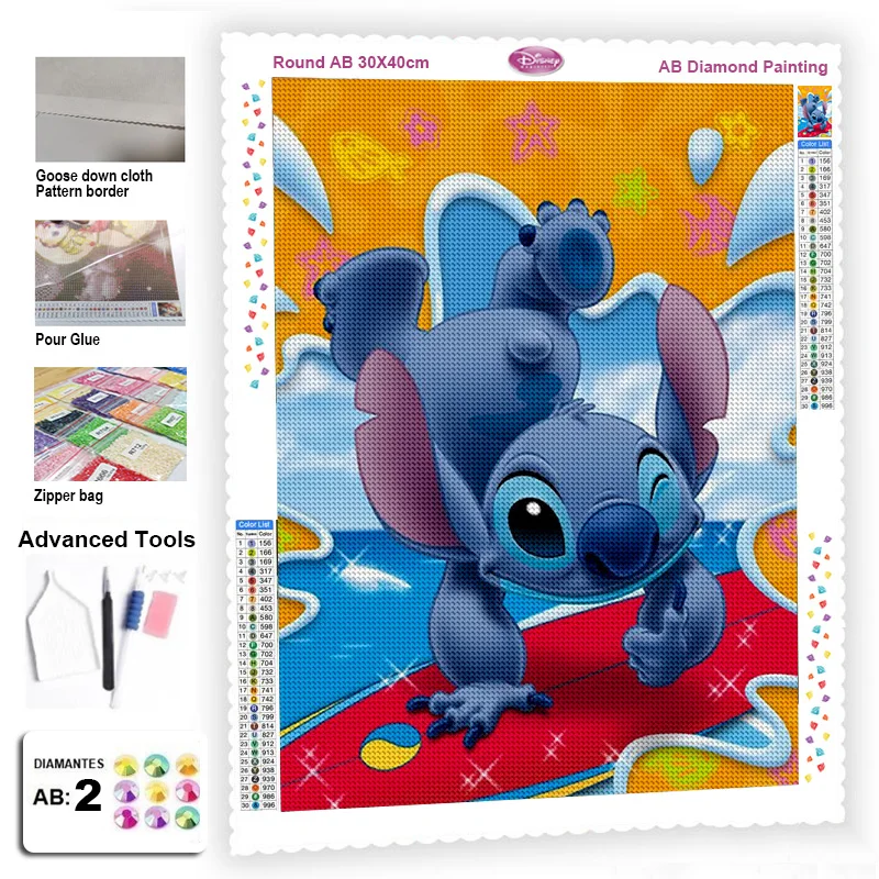 

AB Diamond Painting Disney 5d Mickey Mouse Princess Cartoon Rhinestone Diy Embroidery Diamond Mosaic Anime for Children New 2022