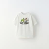Black Tees Printing Tops Baby Summer Wear Cartoon Short Sleeve T Simple Cute Loose Bottoming Shirt Kids Thin Pure Cotton Costume 6