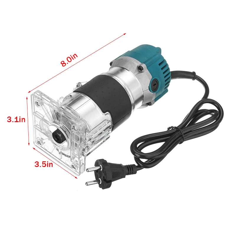 4000W Wood Electric Trimmer 45000r/min Woodworking Wood Milling Electric Hand Trimmer Wood Laminator Router Edge Joiners Set 5