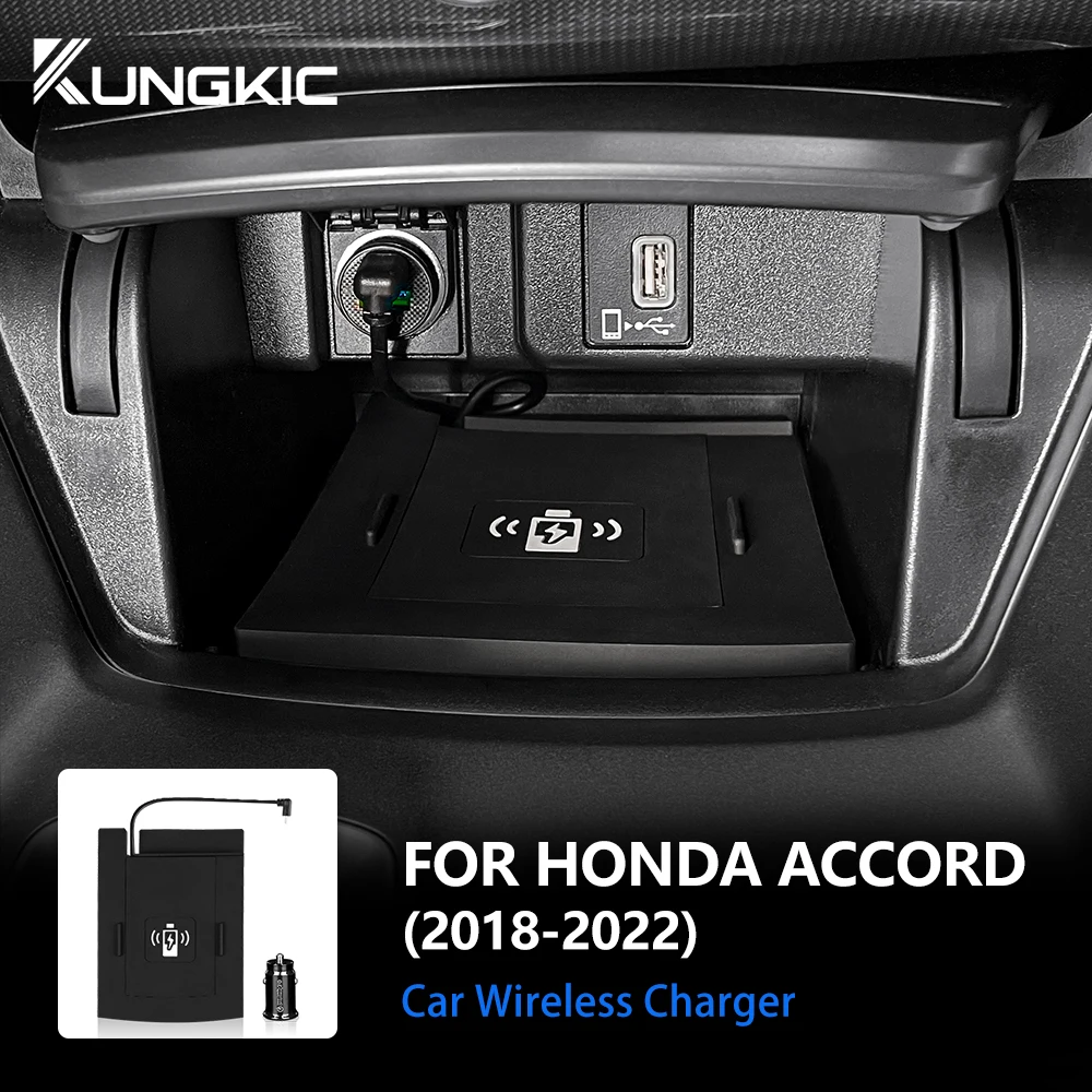 Wireless Charger Pad For Honda Accord 2018-2022 – Fast Charging Mat, PVC, Center Console