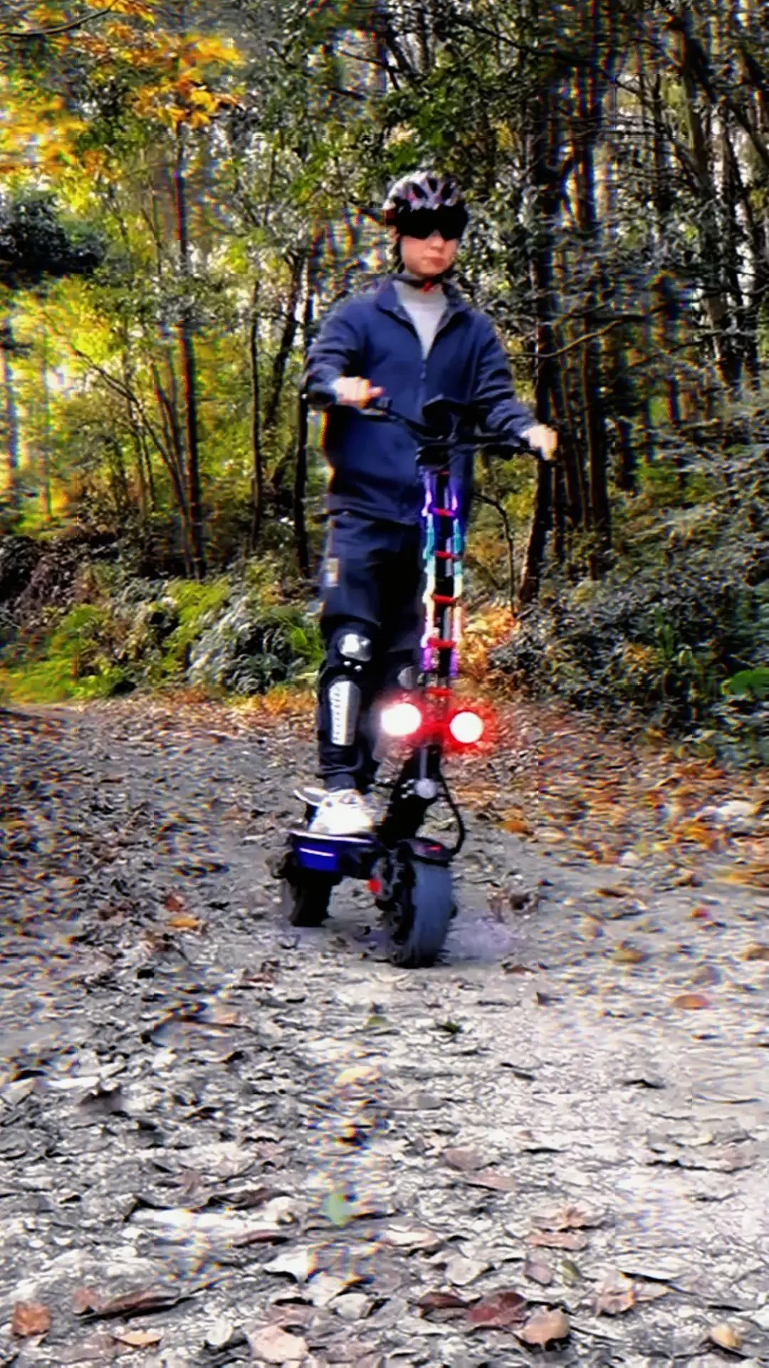 Folding 800W Dual Motor 11Inch Off-Road Adult Electric Scooter Top Speed 55km/h 48v30AH Battery Tires Sport Commuter E Scooter