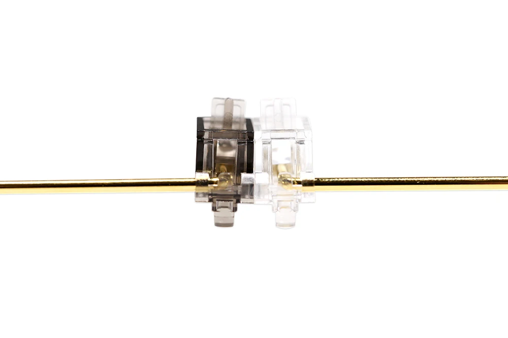Everglide v3 transparente ouro chapeado pcb parafuso
