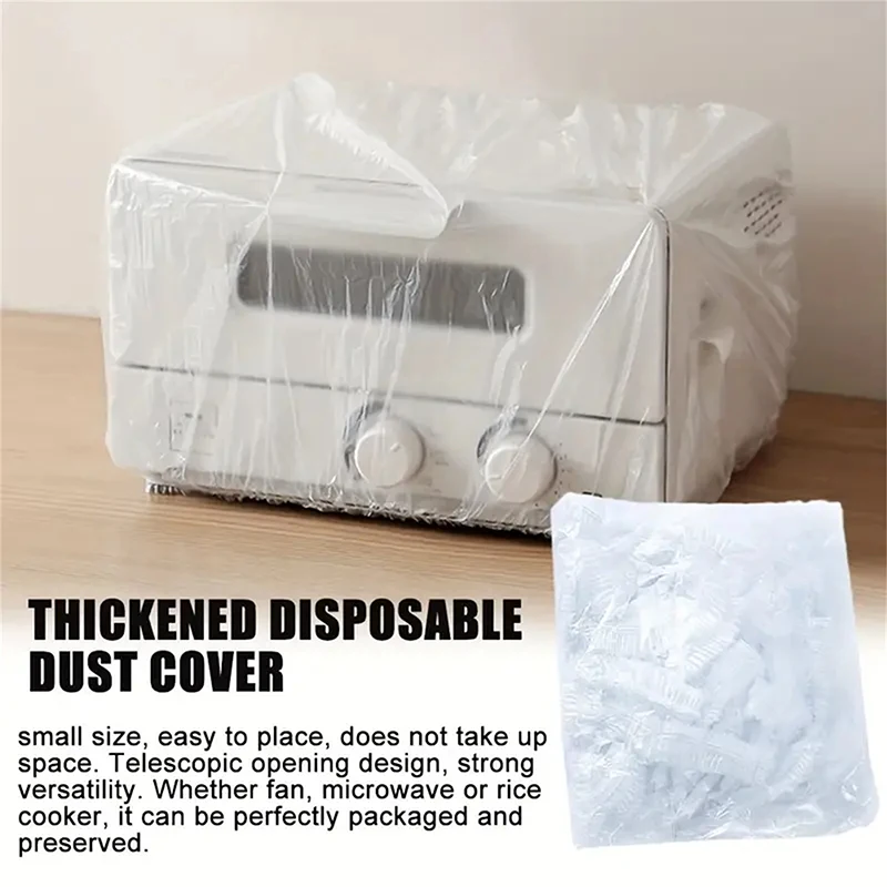 Description Picture 6 of itemBig Disposable Dust Cover Household Appliances Extra Large Thickened Fan Rice Cooker Microwave Oven Universal Transparent Cover