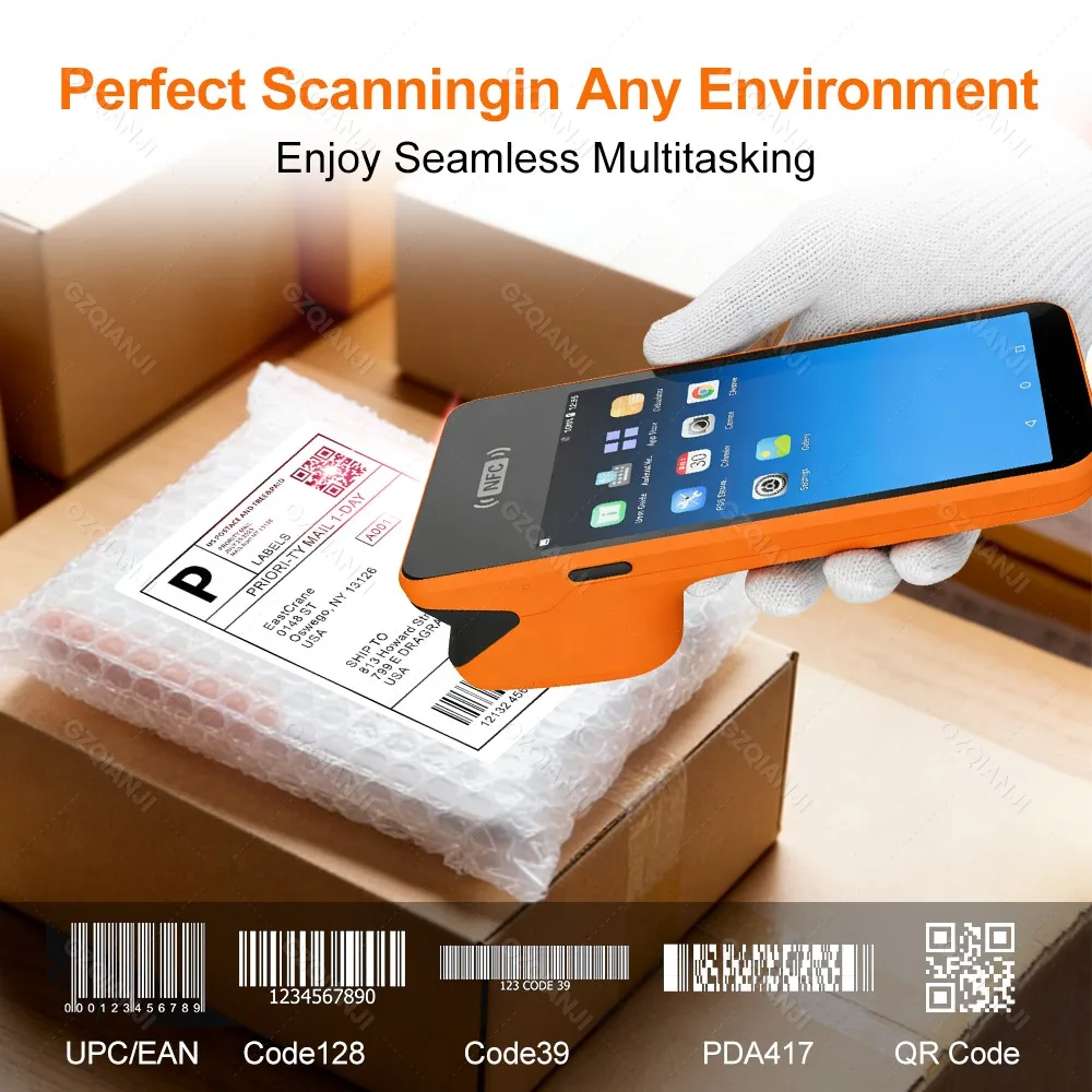 안드로이드 14 PDA 단말기 POS, 58mm 감열식 영수증 프린터, 올인원 NFC 2D 스캐너, 로이베스 소매점용 머신